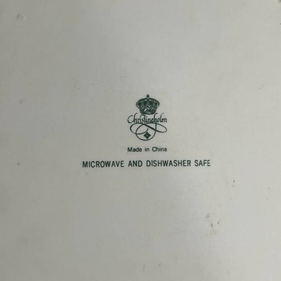 Christineholm Porcelain Quiche Tart Pie Plate 9.5" Baking Dish Rose Pattern - Picture 3 of 5